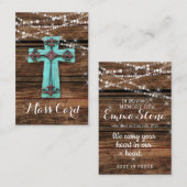 ミサカードの十字の動揺してな木製の名刺 名刺 (正面/裏面)