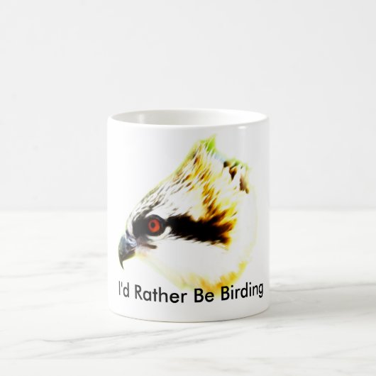 ミサゴはIむしろ野鳥観察のマグです コーヒーマグカップ (中央)