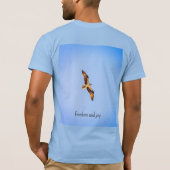 ミサゴ。自由と喜び Tシャツ (裏面)