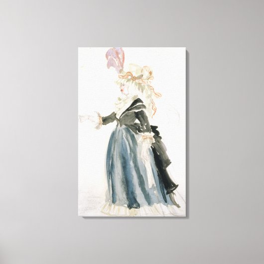 「ミササート」の衣装デザインを「ウンダム・デ・ラ」 キャンバスプリント (正面)