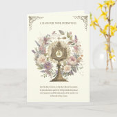 ミサ提供フローラ神の賛美聖者 カード (黄色い花)