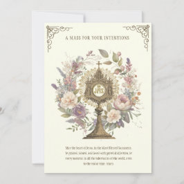 ミサ提供フローラ神の賛美聖者 カード