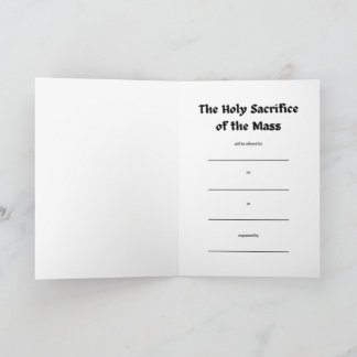 ミサ・オブ・セント・グレゴ素晴らしリー・ザ・デュラー・インテンション・カード カード