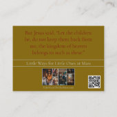 ミサ・ホーリー・カードでの小さな人のための小さな方法 エンクロージャーカード (裏面)