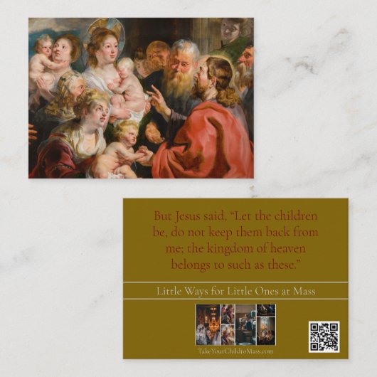 ミサ・ホーリー・カードでの小さな人のための小さな方法 エンクロージャーカード (正面/裏面)