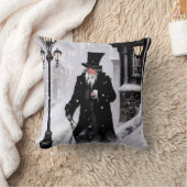 ミザーリーエベネザスクルージスノウイビクトリアン通り クッション (ブランケット)