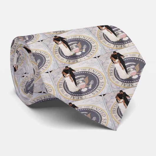 ミシェルとバラク・オバマ ネクタイ (ロール)