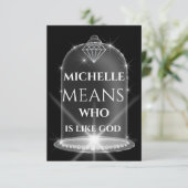 ミシェルの名前の意味 ダイヤモンド 卒業 スパーク 招待状 (スタンド正面)