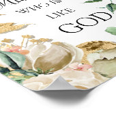 ミシェルの名前の意味 花 ブライダル 誕生日 ポスター (角)