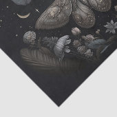 ミシェルの羽ばたく月、銀色の蛾 薄葉紙 (詳細)
