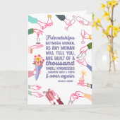 ミシェルオバマ引用文ガレンティーヌデイカード カード (黄色い花)