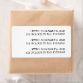 ミシェルカスタムの「新しい日付」のステッカー ラベル (インサイチュ)