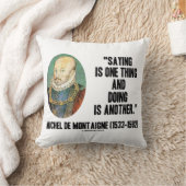 ミシェルデモンテーニュことわざ一つのこともう一つのこと クッション (ブランケット)