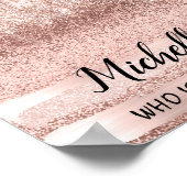 ミシェル名意味誕生日16thブライダルバラ ポスター (角)