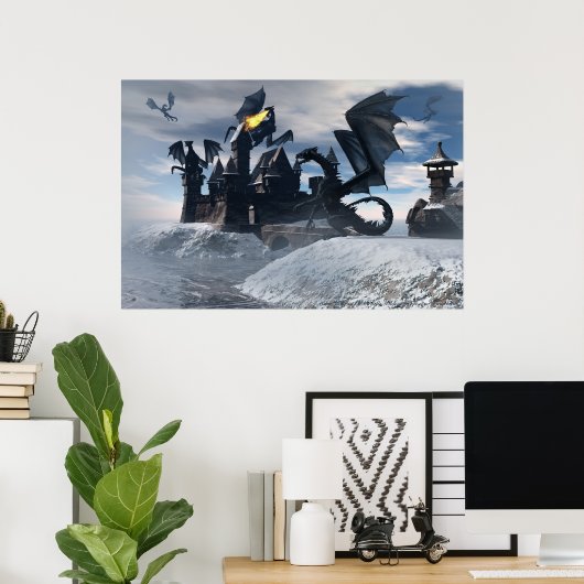 ミシェル・ウィルダーのブルードラゴンズのポスター ポスター (ホームオフィス)