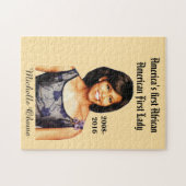 ミシェル・オバマが微笑む ジグソーパズル (横)