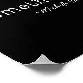 ミシェル・オバマをソーイング – Uni-Adult, Black, Small ポスター (角)