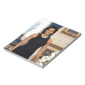 ミシェル・オバマ大統領夫人の公式ポートレート ノートパッド (回転)