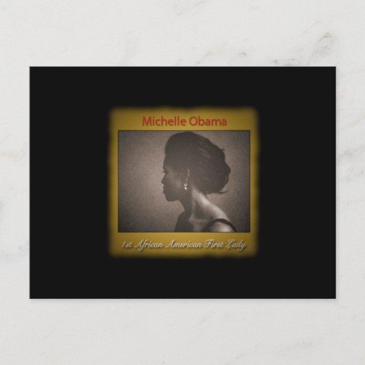 ミシェル・オバマ大統領夫人 ポストカード (正面)