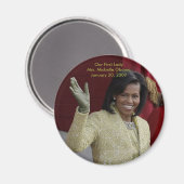 ミシェル・オバマ大統領夫人 マグネット (正面/裏面)