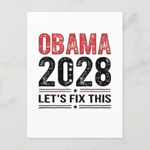ミシェル・オバマ大統領2028年 シーズンポストカード