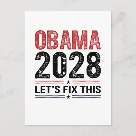 ミシェル・オバマ大統領2028年 シーズンポストカード (正面)