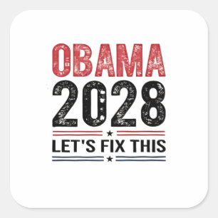 ミシェル・オバマ大統領2028年 スクエアシール