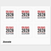 ミシェル・オバマ大統領2028年 スクエアシール (シート)