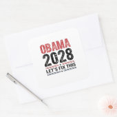 ミシェル・オバマ大統領2028年 スクエアシール (封筒)