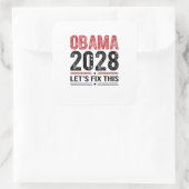 ミシェル・オバマ大統領2028年 スクエアシール (バッグ)