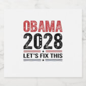 ミシェル・オバマ大統領2028年 スパークリングワインラベル (シングルラベル)