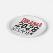 ミシェル・オバマ大統領2028年 ペーパープレート (アングル)