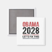 ミシェル・オバマ大統領2028年 マグネット (正面/裏面)