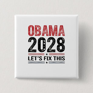 ミシェル・オバマ大統領2028年 缶バッジ