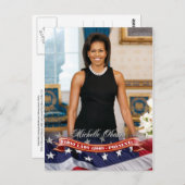 ミシェル・オバマ米大統領夫人 ポストカード (正面/裏面)