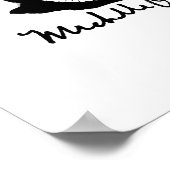 ミシェル・オバマ署名 – .png ポスター (角)