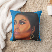 ミシェル・オバマ・トリビュート装飾用クッション クッション (ブランケット)