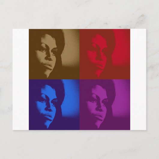 ミシェル・オバマ ポストカード (正面)