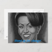 ミシェル・オバマ・ポストカード ポストカード (正面/裏面)