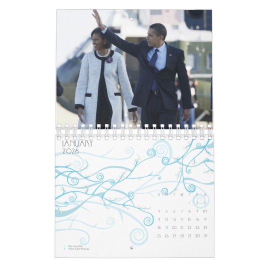 ミシェル・オバマ・ヨーロッパ・アドベンチャー カレンダー (1月 2026)