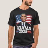 ミシェル・オバマ 2028 大統領 Tシャツ - 希望と混乱 (正面)