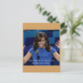 ミシェル・オバマ「We Go High」コレクション ポストカード (スタンド正面)