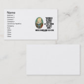 ミシェル・デ・モンテーニュ何もそう固く信じはない 名刺 (正面/裏面)