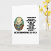 ミシェル・ド・モンテーニュは決して2つの意見同様に引用しません カード (黄色い花)