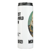 ミシェル・ド・モンテーニュ自分の引用文 タンブラー (裏面)