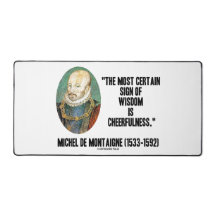 ミシェル・ド・モンテーニュ賢明な陽気さのサイン