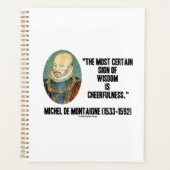 ミシェル・ド・モンテーニュ賢明な陽気さのサイン プランナー手帳 (正面)