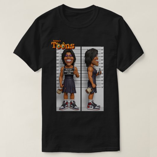 ミシェル "ビッグマイク" オバマ Tシャツ (デザイン正面)