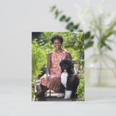 ミシェル&ボーオバマ ポストカード (スタンド正面)