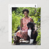 ミシェル&ボーオバマ ポストカード (正面/裏面)